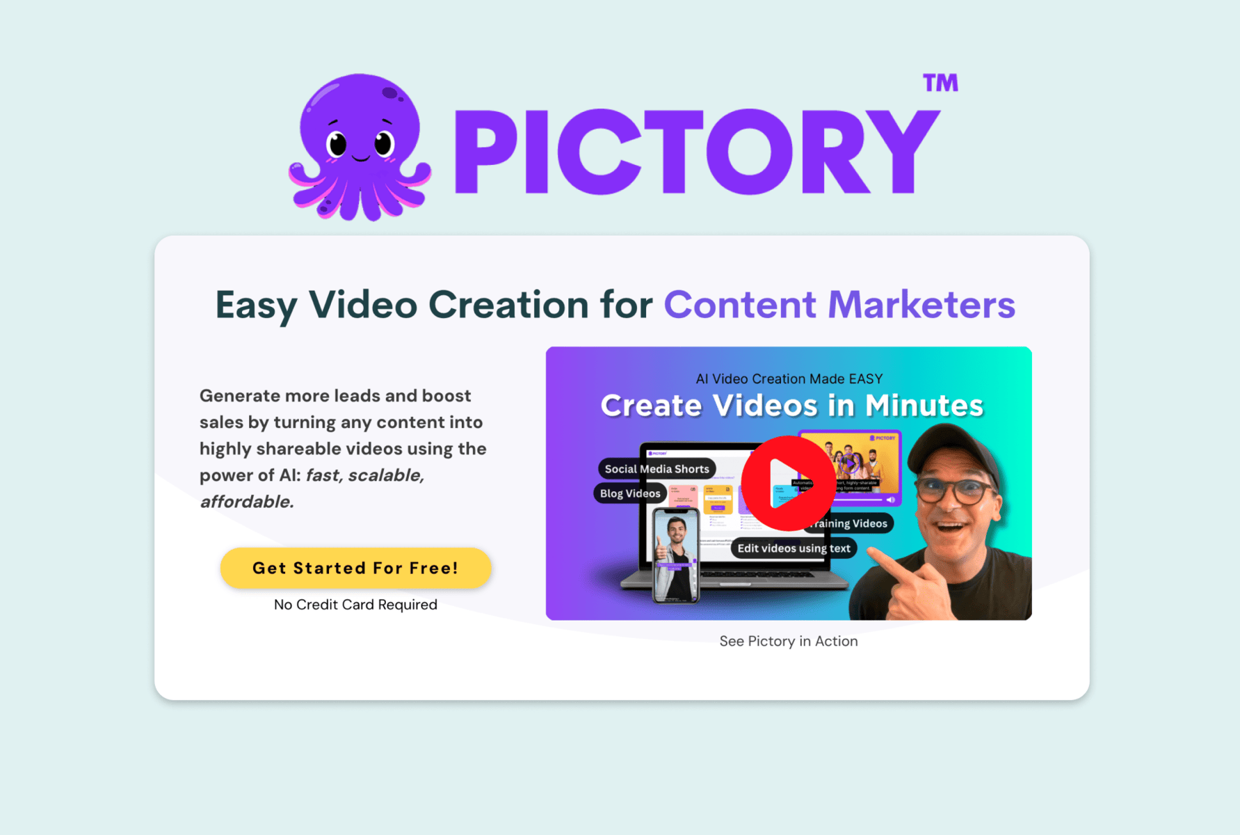 Pictory - AI tool for video generation