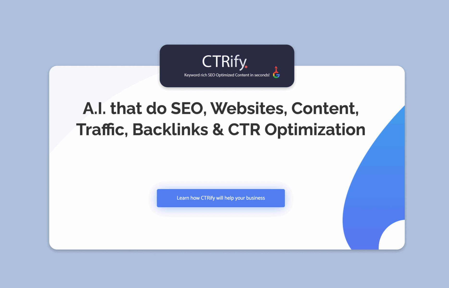 CTRify AI for SEO