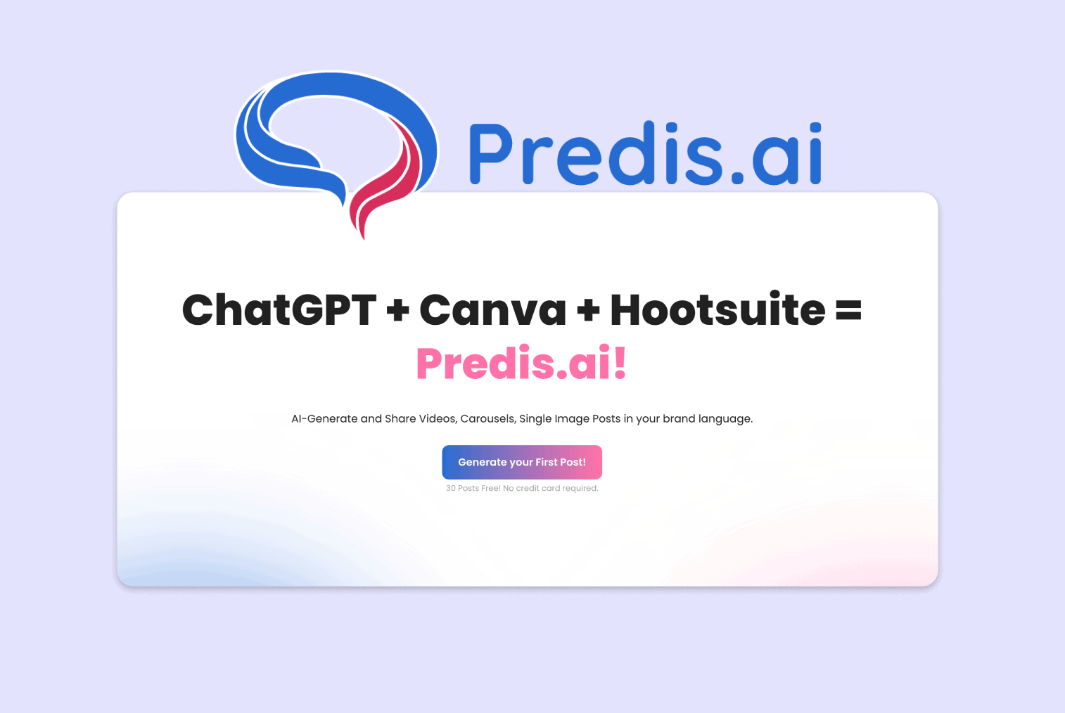 predis AI tool for social media