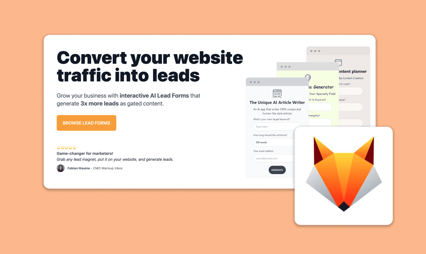 foxyapps ai for lead generation