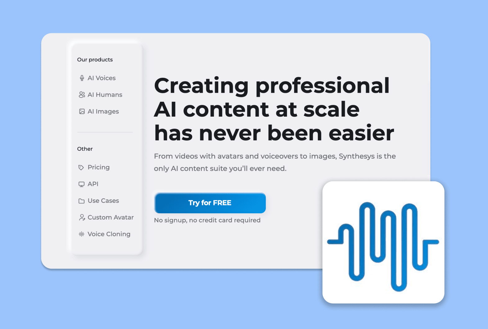 Synthesys AI video content